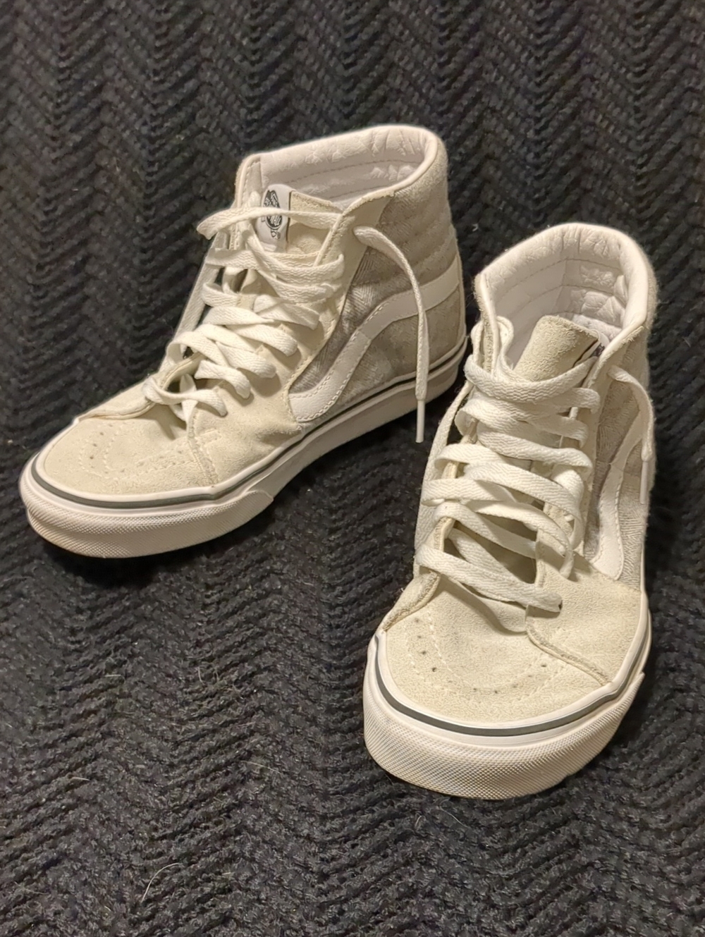 Vans Women's High-Top Sneakers in Off-White
